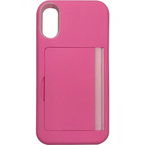 iPhone XR Credit Card Case Pink